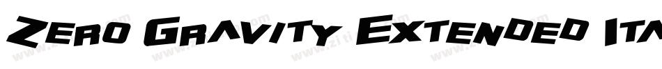 Zero Gravity Extended Italic字体转换